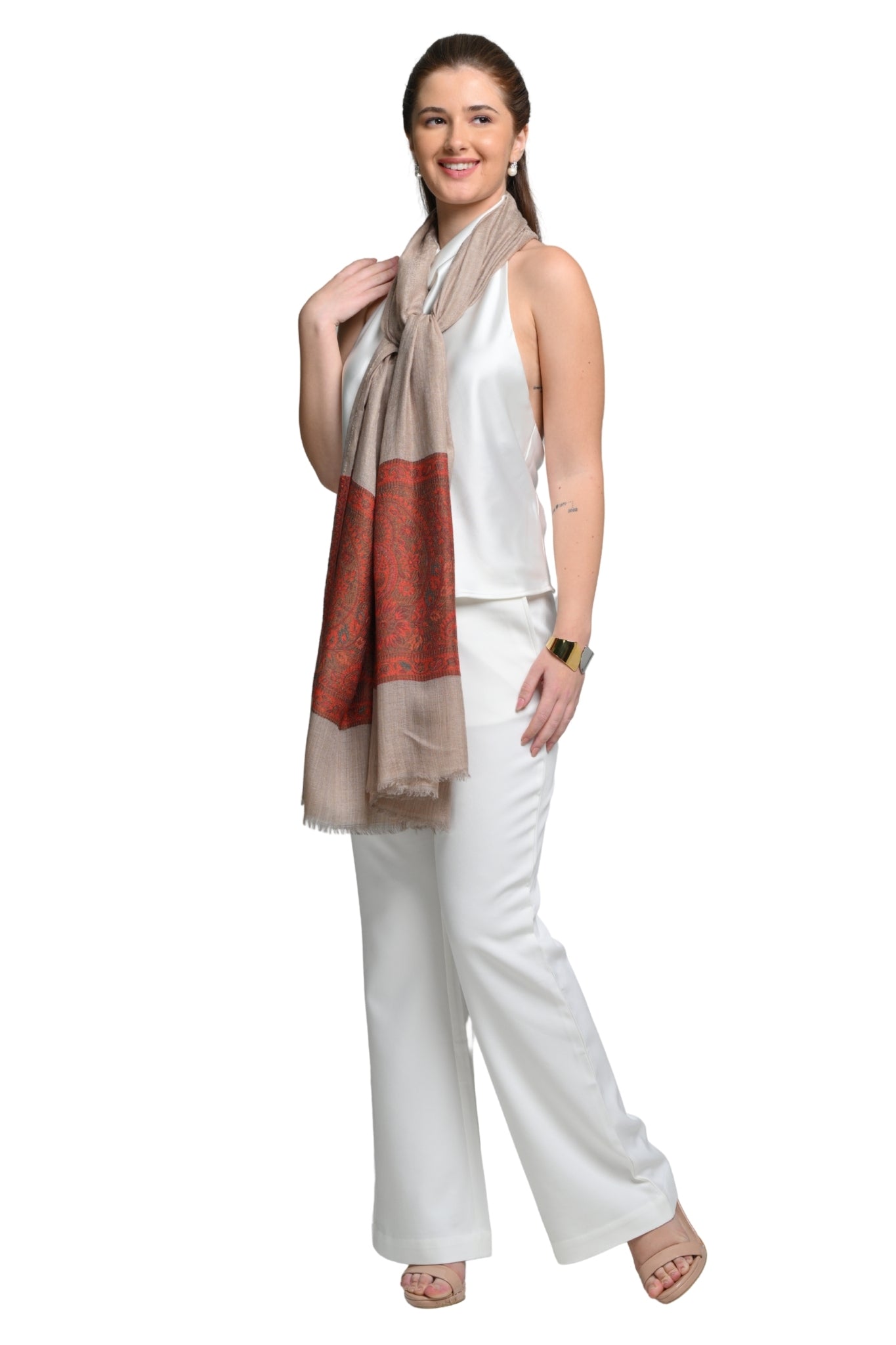 Taroob Wool Rich Kashmiri Stole