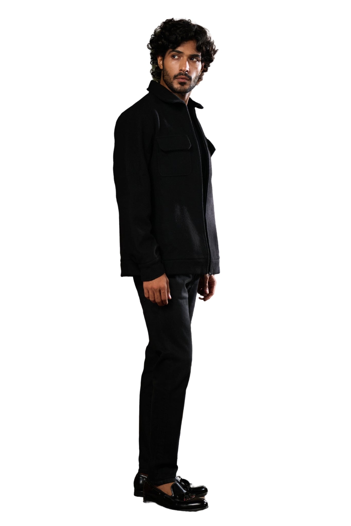 Taroob Wool Cashmere Collar Jacket