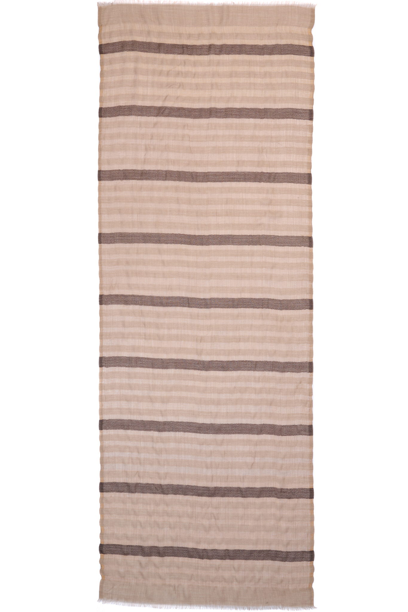 Women's Fine Wool Striper Zari Stole