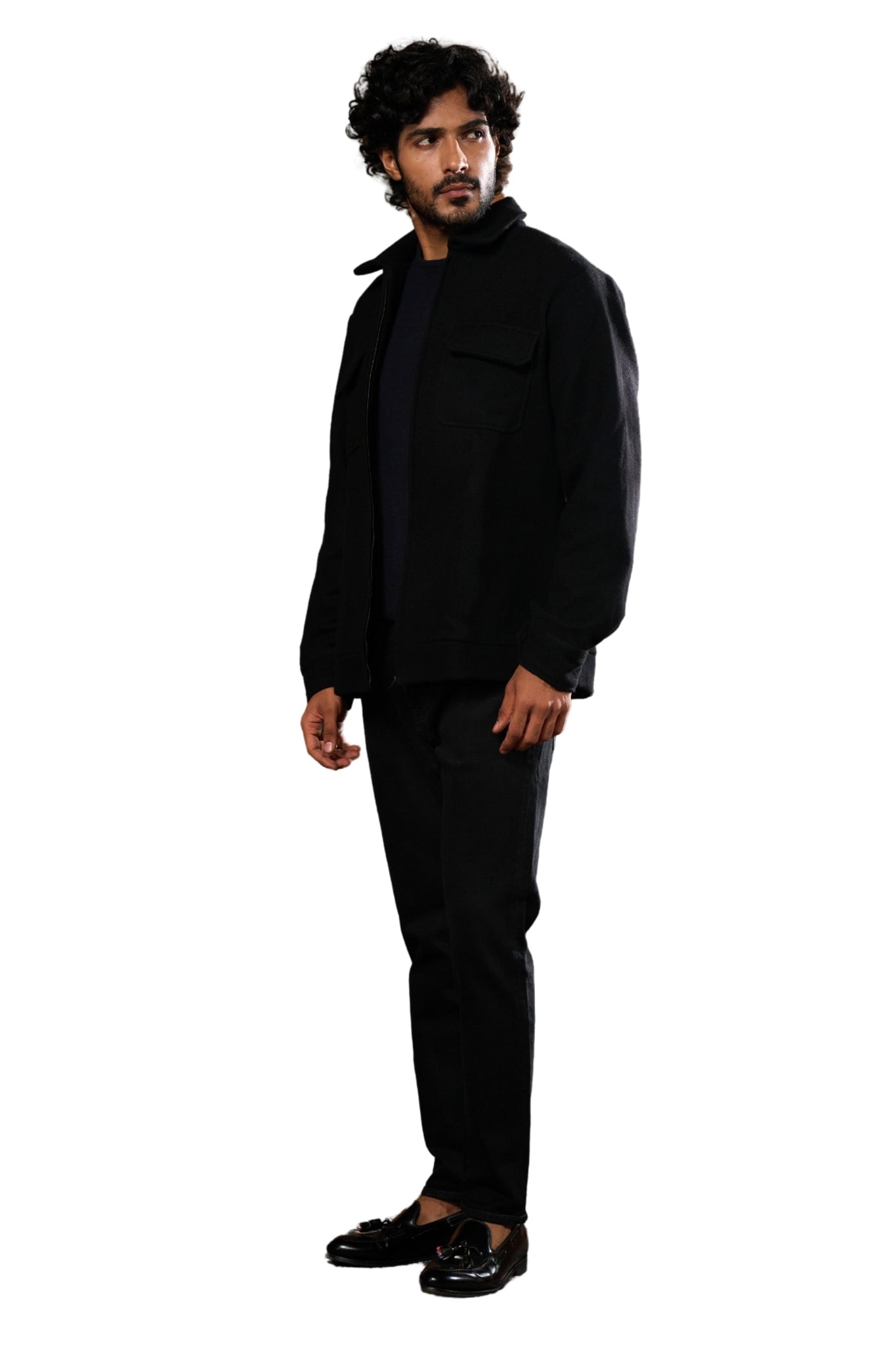 Taroob Wool Cashmere Collar Jacket