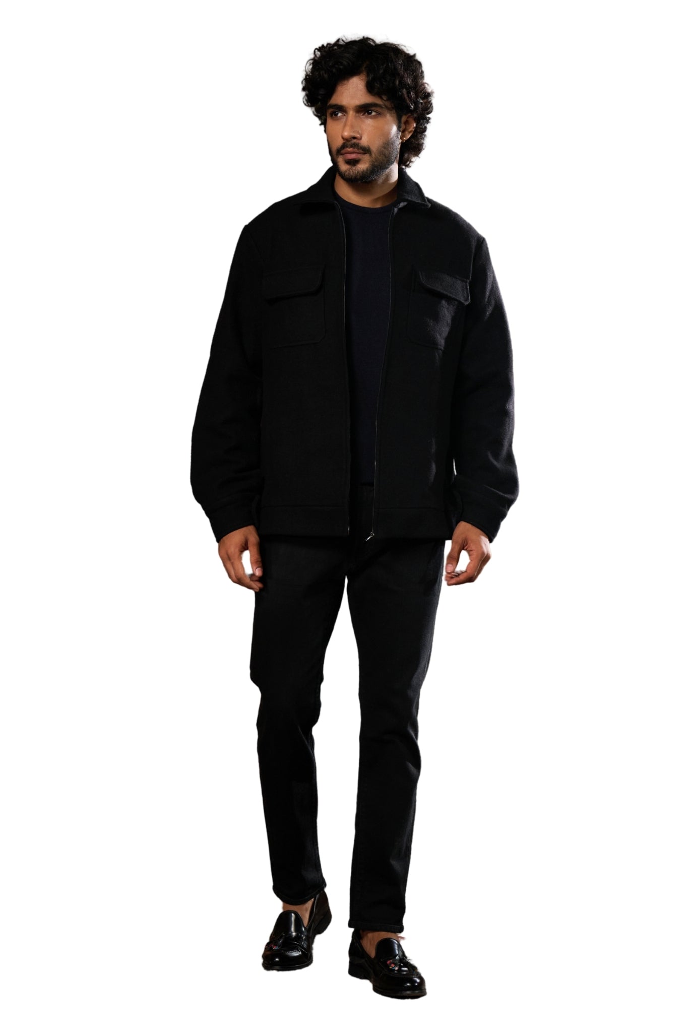 Taroob Wool Cashmere Collar Jacket