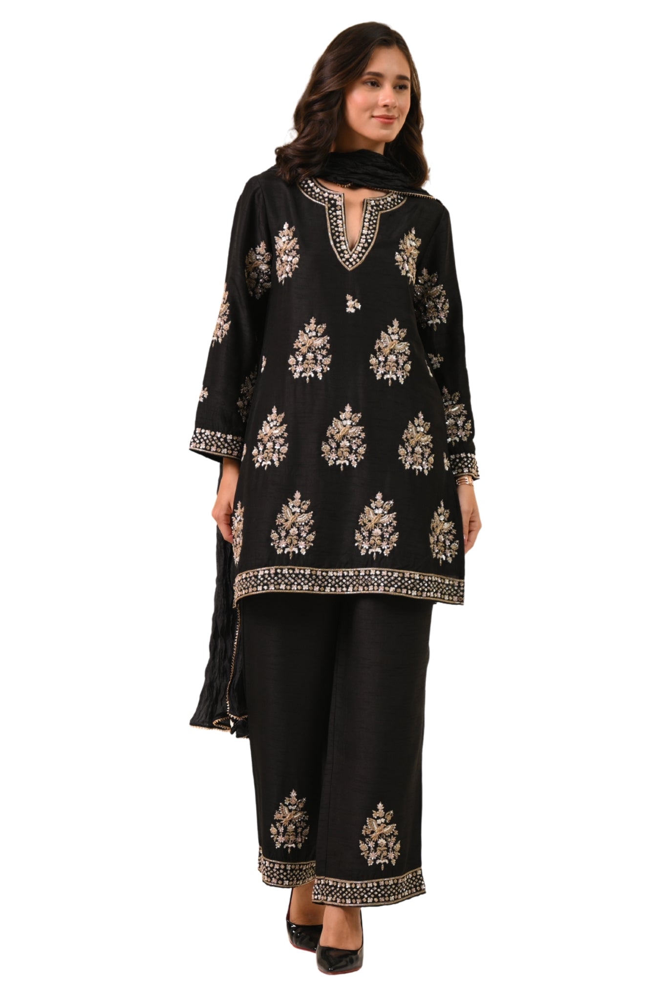 Taroob Royal Zardozi Hand Embellished Kurta Set