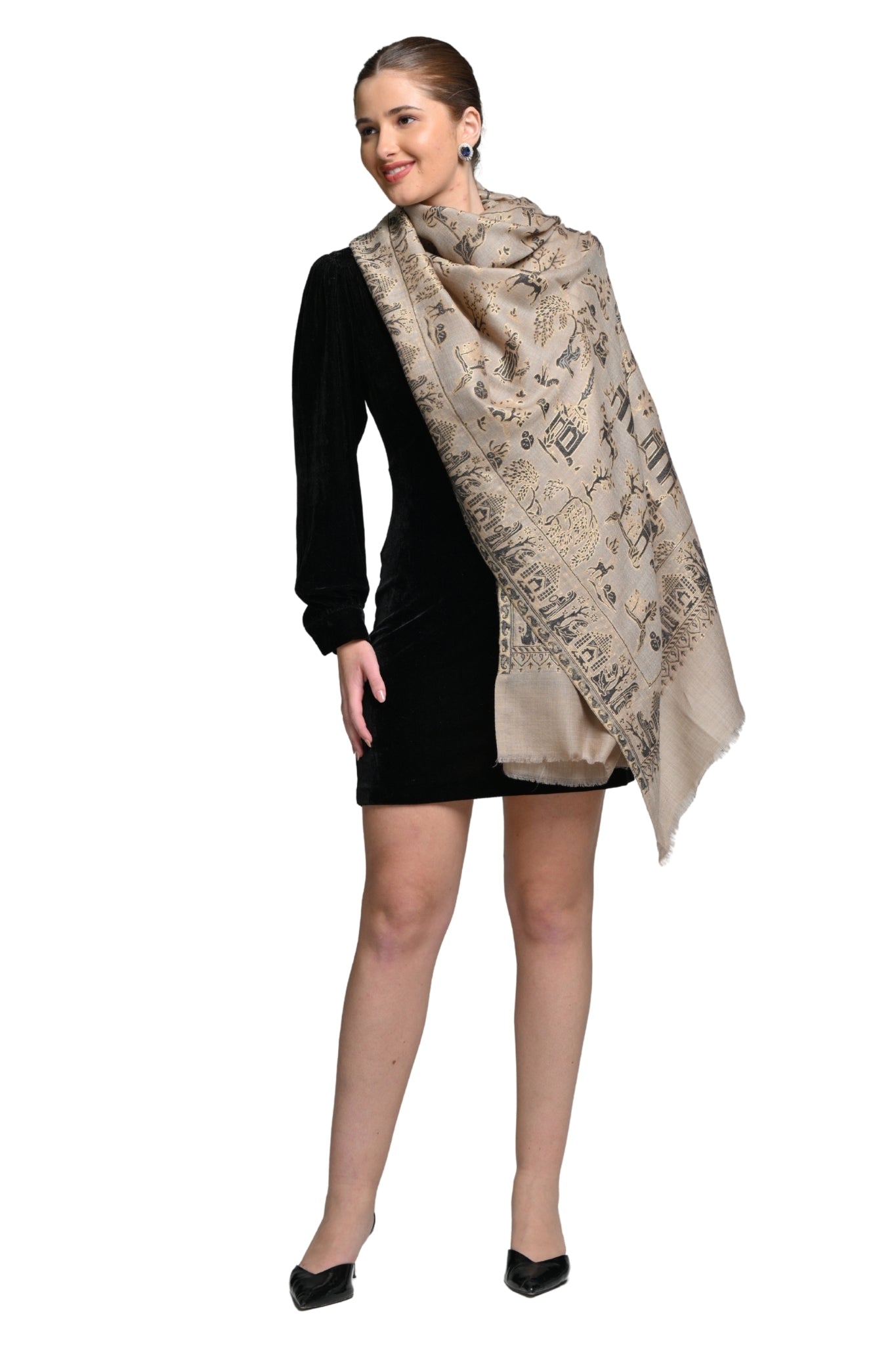 Taroob Mughal Heritage Kaani Stole