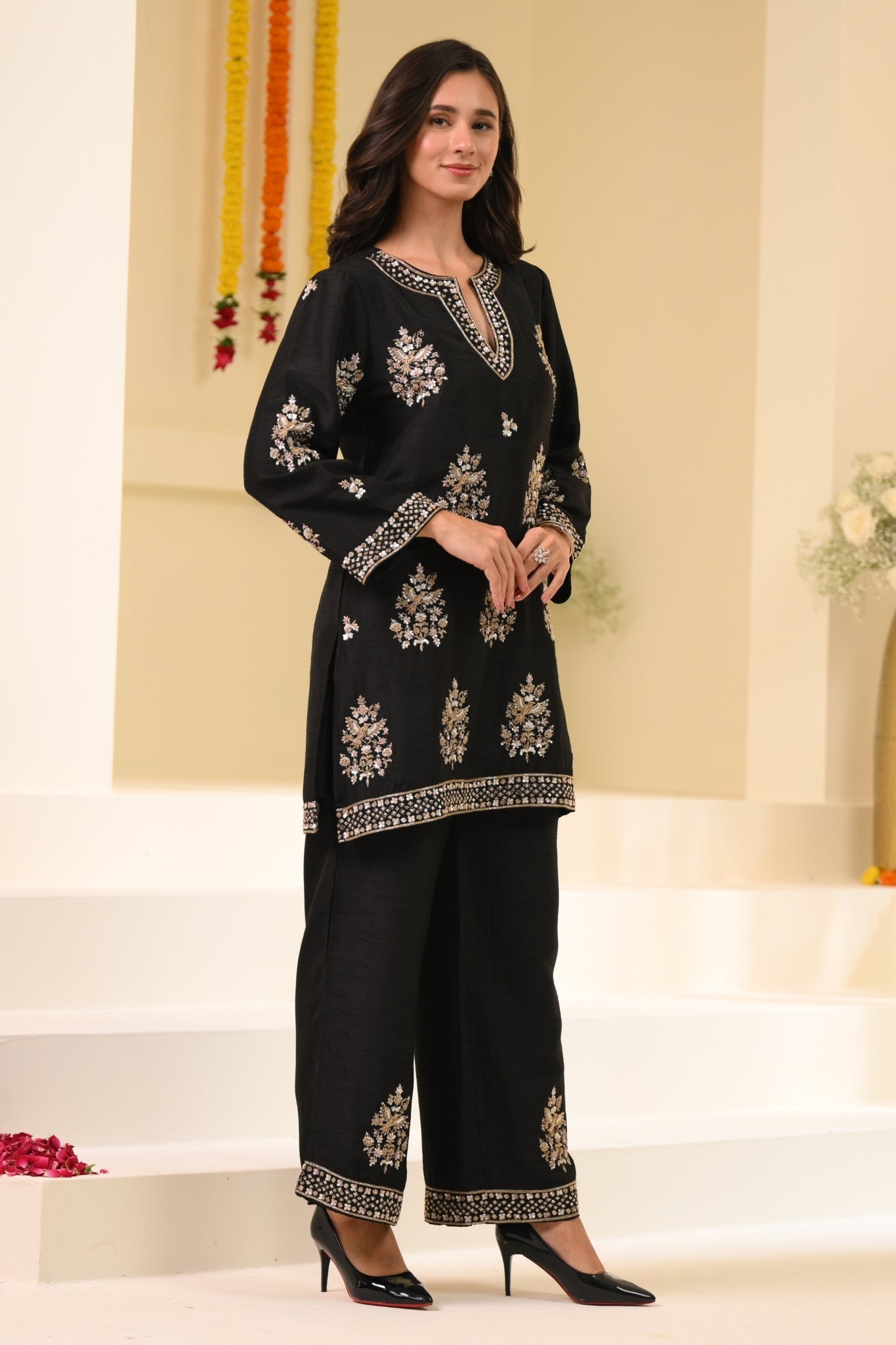 Taroob Royal Zardozi Hand Embellished Kurta Set