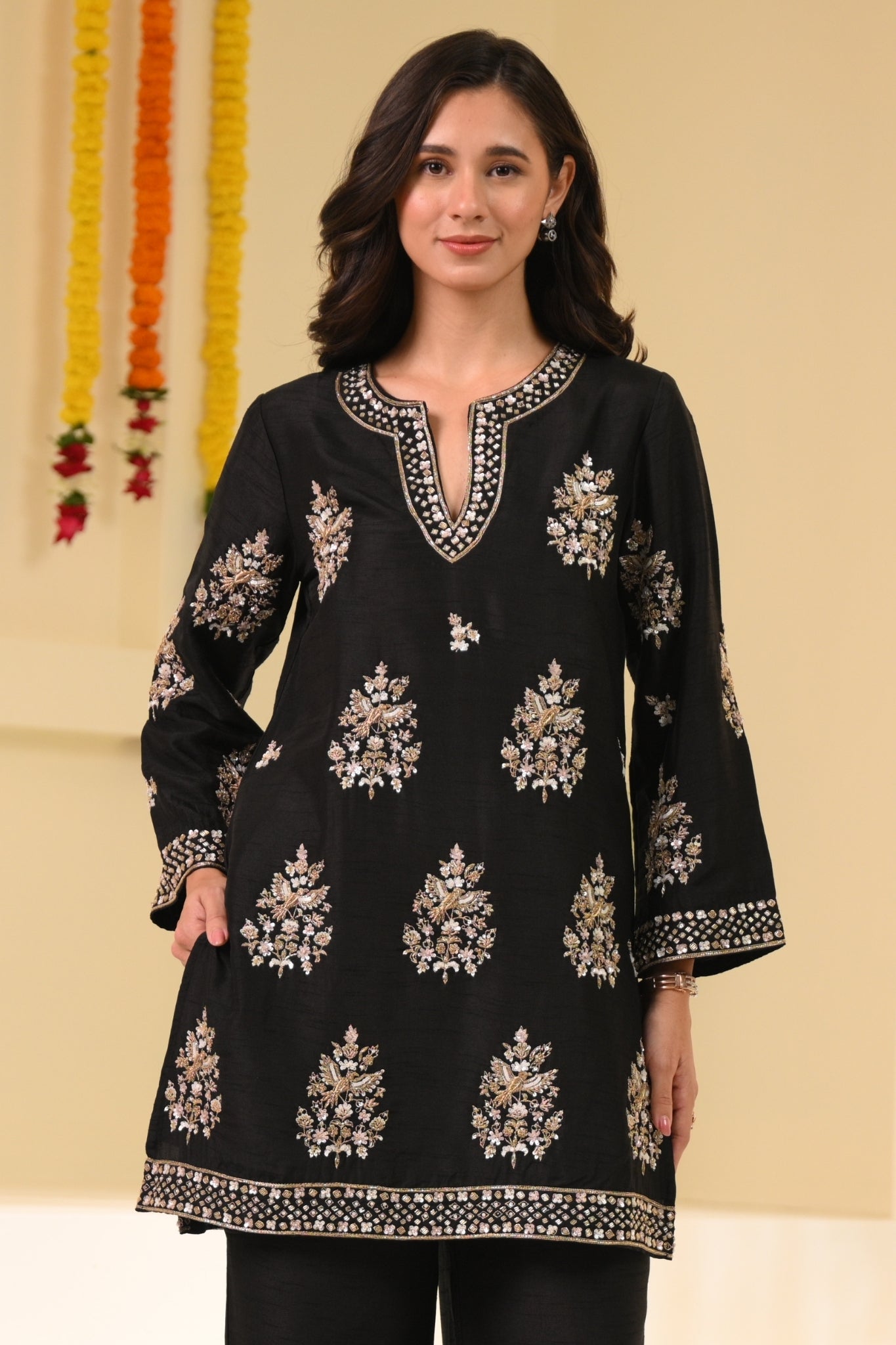 Taroob Royal Zardozi Hand Embellished Kurta Set