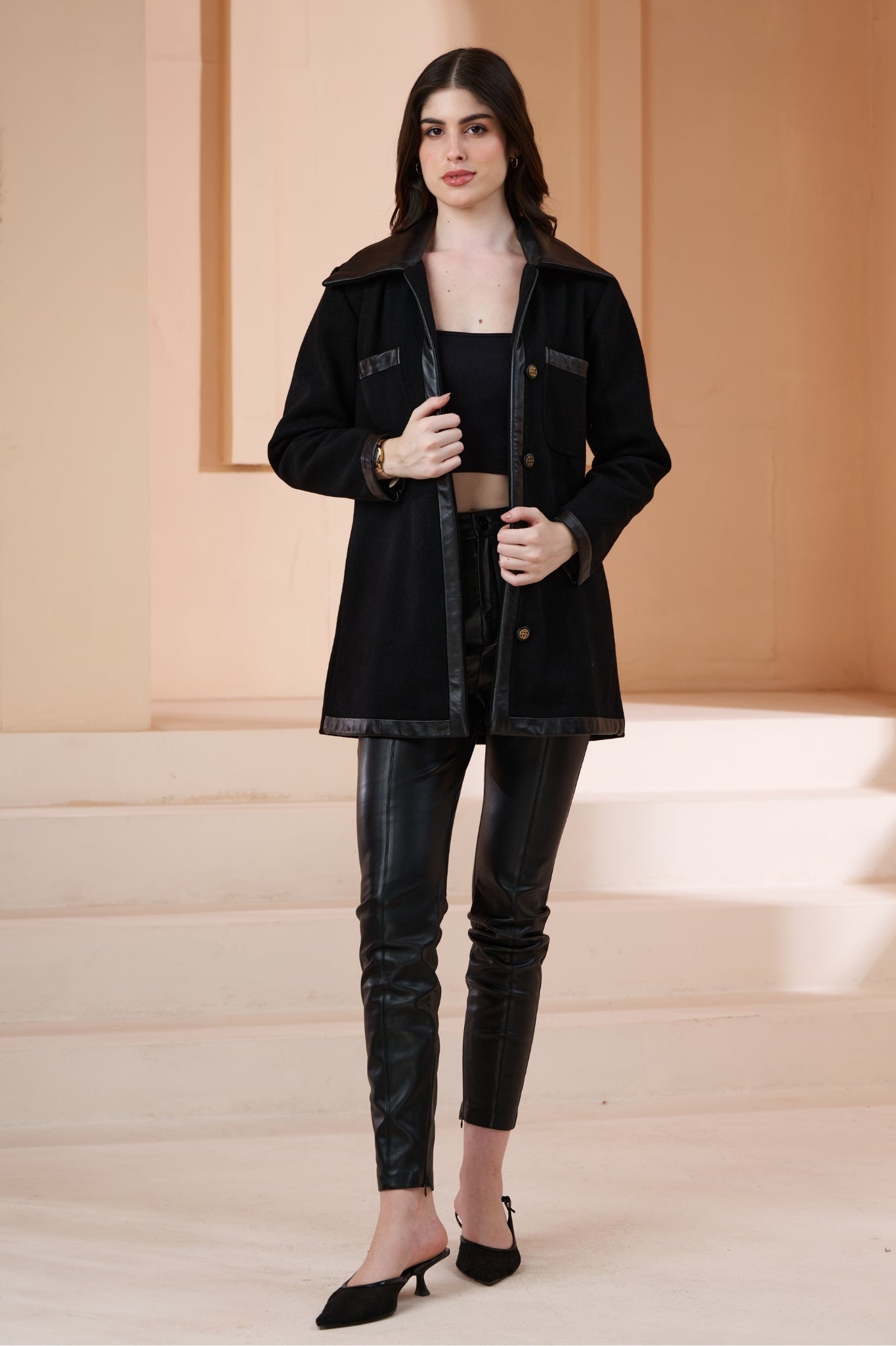 Contempoary Wool Cashmere Women Jacket