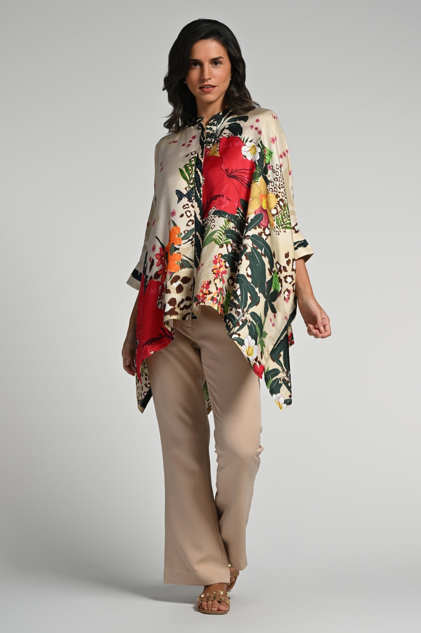 Taroob Jungle Rhapsody Silk Shirt