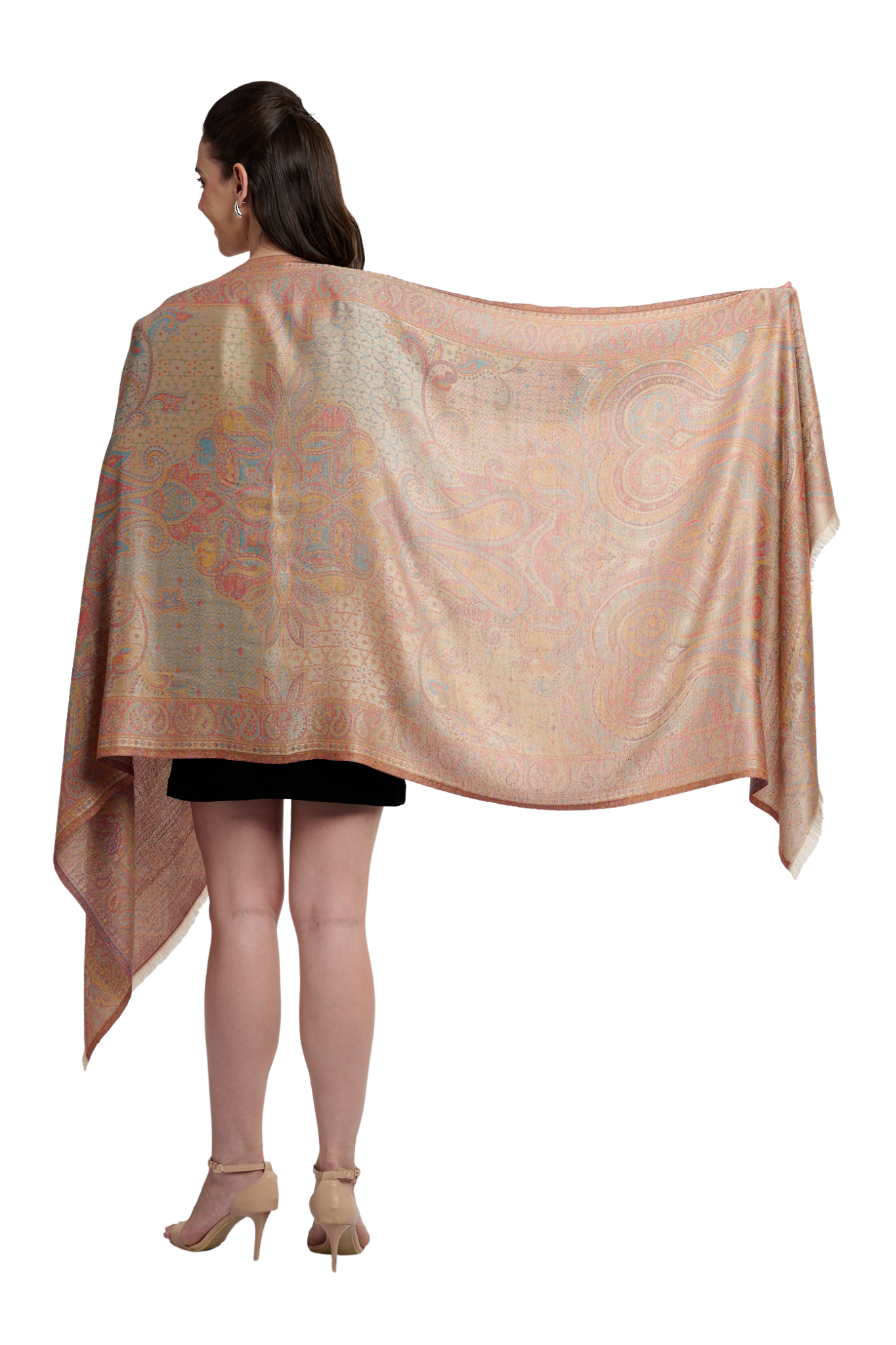 Women's Beautiful Paisley Jamawar Stole