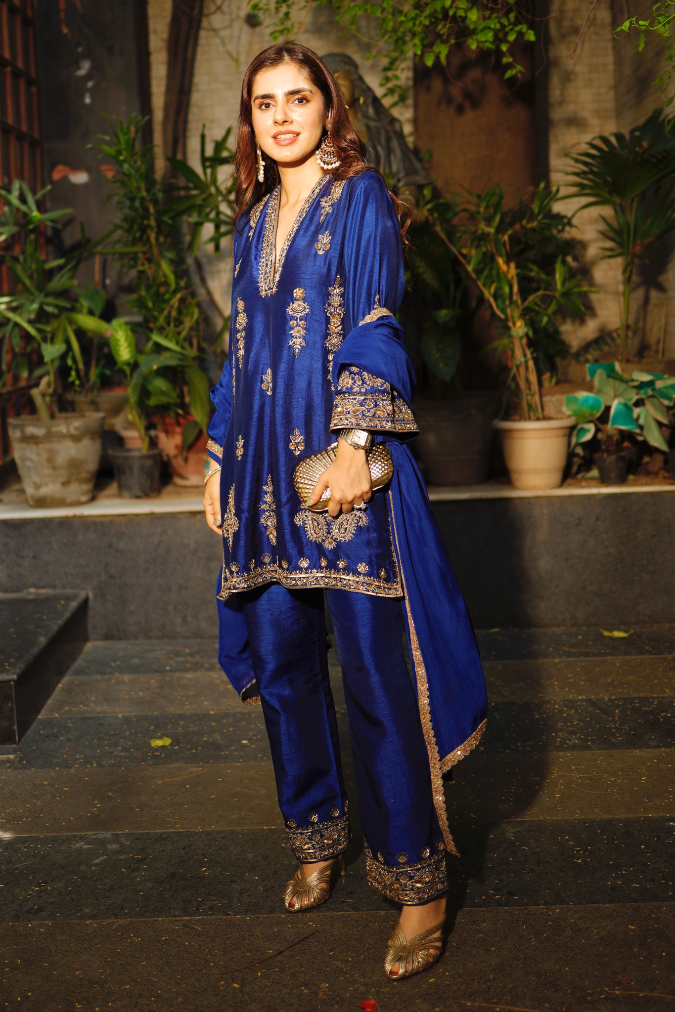 Taroob Chand Bagh Hand Embellished Kurta Set