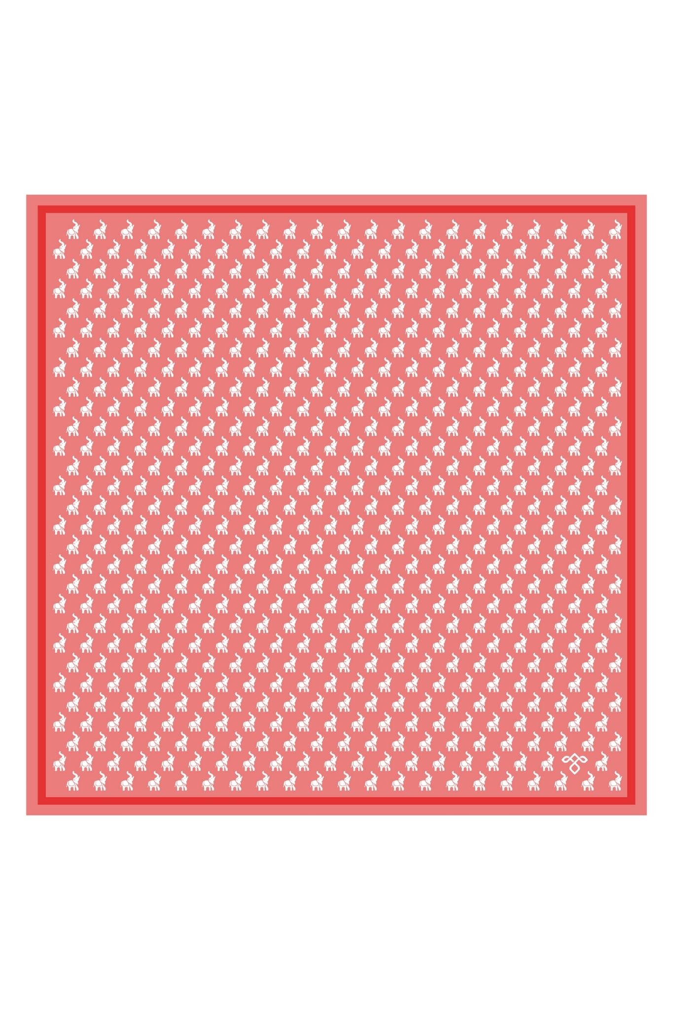 Taroob Print Motif Silk Pocket Square
