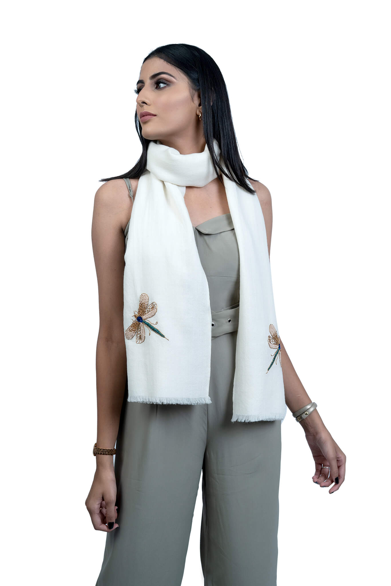 Dragonfly Cashmere Scarf