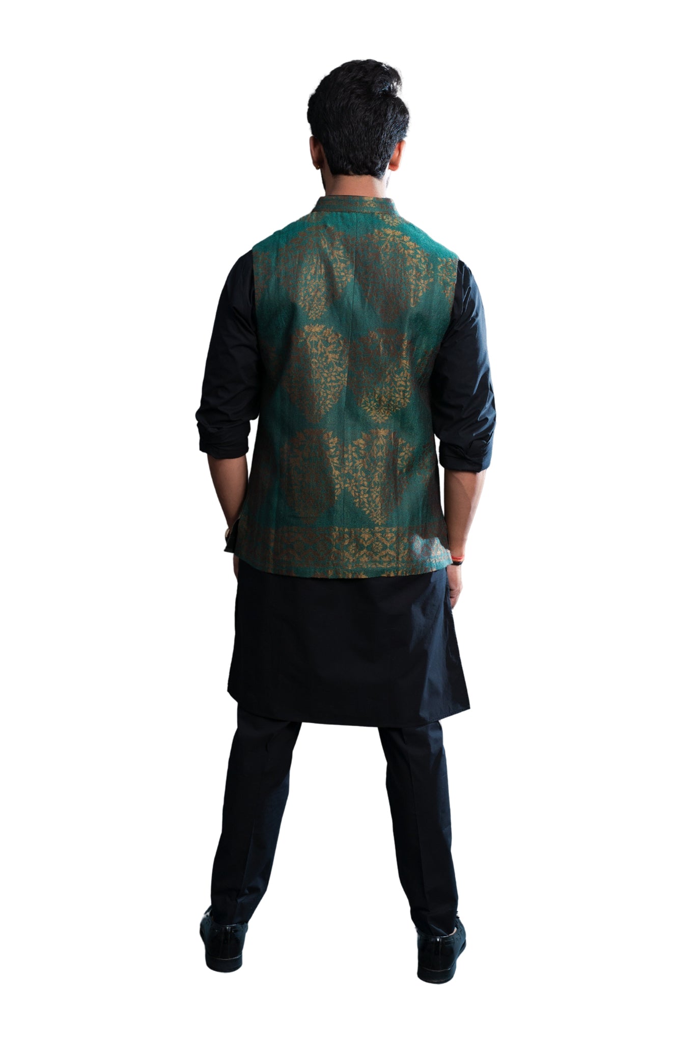Zari Fine Wool Nehru Jacket , Men's Bandi