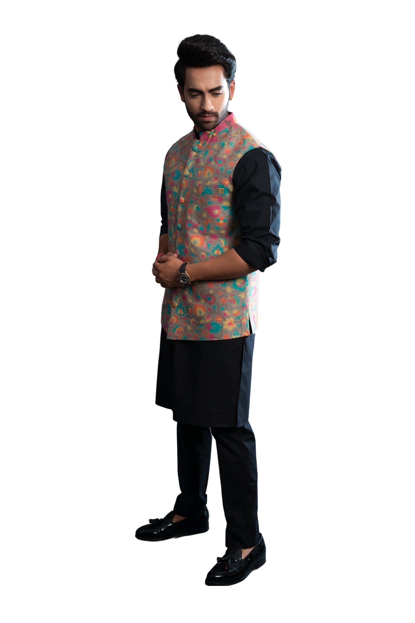 Kaani Fine Wool Nehru Jacket , Men's Bandi